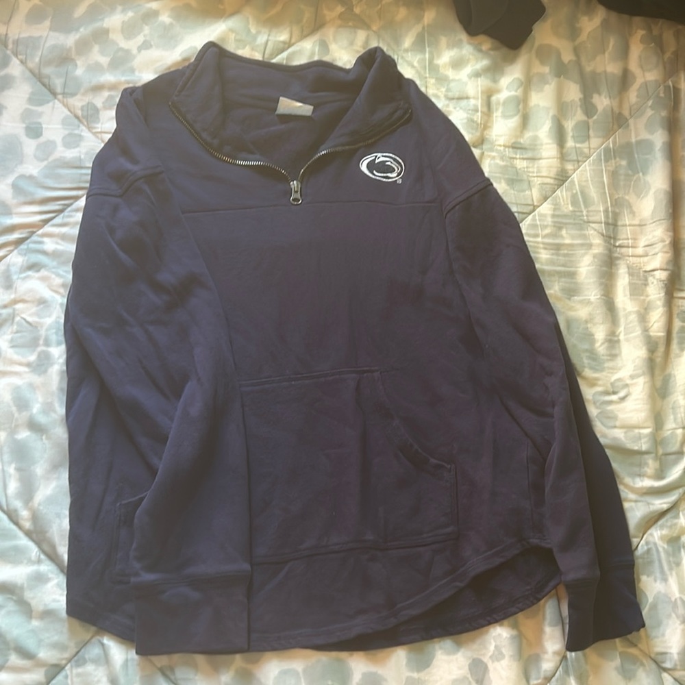 Penn State Quarter-zip with embroidered logo.